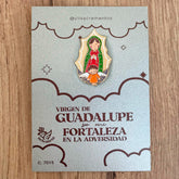 Pin metálico de la Virgen de Guadalupe  – diseño moderno e infantil en estilo católico